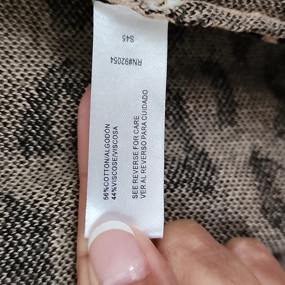 Cheetah Print Long Cardigan - Picture 3 of 4